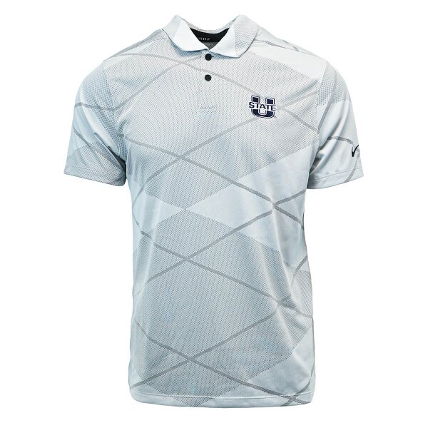 Men's Nike Golf U-State Geometric Polo Gray